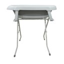 Ver imagem 6 de Banheira de Bebê Dobrável Portátil com Suporte e Almofada de Banho Cinza