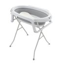 Ver imagem 2 de Banheira de Bebê Dobrável Portátil com Suporte e Almofada de Banho Cinza