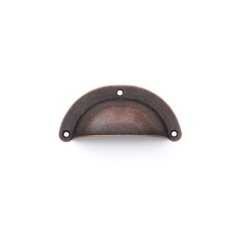 Puxador Concha Colonial Kit com 6 Unidades: Bronze