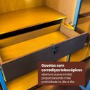 Ver imagem 6 de Guarda Roupa Madri 6 Portas 6 Gavetas 100 MDF 2 Portas Reflectas - Mademarcs