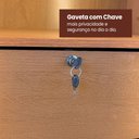 Ver imagem 5 de Guarda Roupa Madri 6 Portas 6 Gavetas 100 MDF 2 Portas Reflectas - Mademarcs