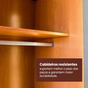 Ver mais imagens de Guarda Roupa Madri 6 Portas 6 Gavetas 100 MDF 2 Portas Reflectas - Mademarcs