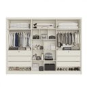 Ver imagem 3 de Guarda Roupa Madri 6 Portas 6 Gavetas 100 MDF 2 Portas Reflectas - Mademarcs