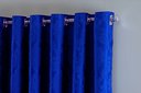 Ver imagem 3 de Cortina Jacquard Luxo em Tecido Semi Blackout Sala 5,00x2,80:azul Royal