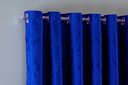 Ver imagem 4 de Cortina Jacquard Luxo em Tecido Semi Blackout Sala 5,00x2,80:azul Royal