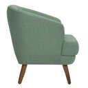 Ver imagem 3 de Poltrona Dekorien Tamara Linho Verde Sálviadecoração Alto Acabamento