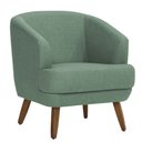 Ver imagem 1 de Poltrona Dekorien Tamara Linho Verde Sálviadecoração Alto Acabamento