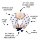 Ver imagem 3 de Almofada Amamentação Estampada Bebê Menino com Enchimento e Zíper - Rei Arthur Marinho