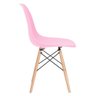 Mesa Redonda Eames 100cm + 4 Cadeiras Rosa Claro - 4