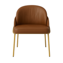 Ver imagem 4 de Cadeira Poltrona Decorativa Nuvem Premium Orgânico:courino Sintético Marrom