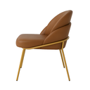 Ver imagem 5 de Cadeira Poltrona Decorativa Nuvem Premium Orgânico:courino Sintético Marrom