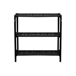 Sapateira Ratan Hawai 3 Prateleiras:preto - 4