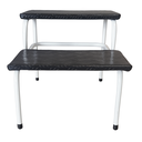 Ver imagem 2 de Escadinha Auxiliar 2 Degraus para Maca, Depilação, Estética e Beleza