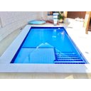 Ver imagem 1 de Borda Piscina Atérmica Linha Prime 50x50x2cm Cinza - Areia de Quartzo Ind. Cimentícia