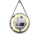 Ver imagem 7 de Espelho Redondo Iluminado 40cm com Alça Touch 2 Leds com Alça Adnet Reduna