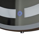 Ver mais imagens de Espelho Redondo Iluminado 40cm com Alça Touch 2 Leds com Alça Adnet Reduna