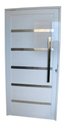 Ver imagem 2 de Porta Pivotante de Aluminio Branco Frisada 2,10 (a) X 1,00 (l) Linha 30 Completa