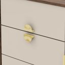 Ver imagem 4 de Cômoda Sapateira 4 Gavetas com Espelho Clarabella Imbuia Fendi