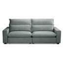 Ver imagem 3 de Sofa Retratil Reclinavel 2 Lugares 2m Andreza Veludo Lansof Cinza