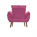Ver imagem 3 de Kit C/2 Poltronas Opala + 01 Puff Opala Elegante Suede Rose