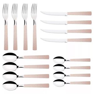 Conjunto de Faqueiro Riviera 16 Peças Brinox Vanilla