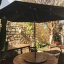 Ver mais imagens de Ombrelone Central 240cm de Diâmetro em Alumínio com Base Persianet