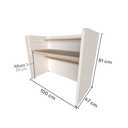 Ver imagem 6 de Escrivaninha Infantil com Regulagem de Altura 100cm MDF Branco E Geneve