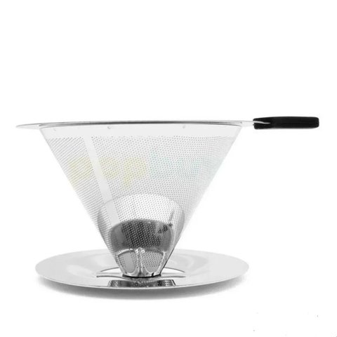 Coador de Café Inox Reutilizável N.102 Cromado