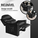 Ver imagem 3 de Poltrona do Papai Reclinavel em Corino Sala Conforto Botão (preto)