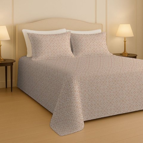 Kit Colcha Piquet Queen Size - 100% Algodão:Arabesco