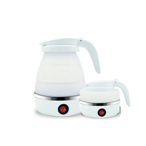 Chaleira Elétrica De Silicone Dobravel Esquenta Agua 600ml Portátil Pra Viagem 110v