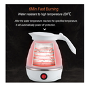 Ver imagem 6 de Chaleira Elétrica De Silicone Dobravel Esquenta Agua 600ml Portátil Pra Viagem 110v