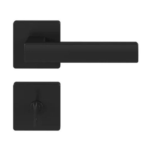 Fechadura de Banheiro Pado Concept 409 Roseta Quadrada Preto