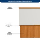 Ver imagem 3 de Conjunto Aéreo e Balcão 120cm Bari - Freijo UV/Off Acetinado