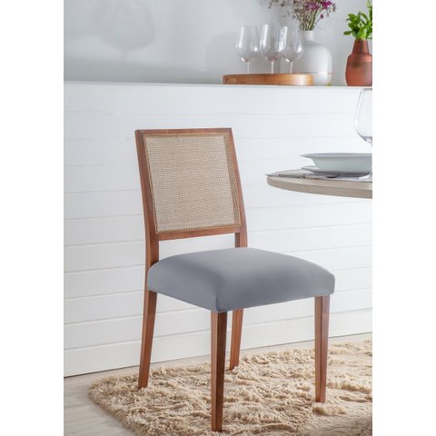 Kit 2 Capas para Assento de Cadeira, Cores Lisas