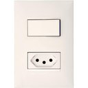 Ver imagem 1 de Interruptor Paralelo de 10 Ampères e Tomada 2p+t de 20 Ampères 4x2 Branca - 615085bc - Pial