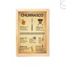 Quadro Manual do Churrasco Area Gourmet Churrasqueira Pinus - 1