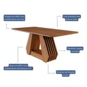 Ver imagem 3 de Mesa de Madeira Ágata 180 Cm Cinamomo - Cimol