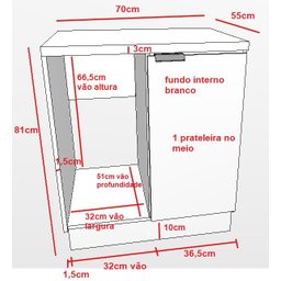 Balcão  bancada bar mdf para embutir adega - 3