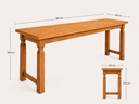 Ver imagem 4 de Bancada Alta de Madeira Maciça Rústica Feita de Madeiras Nobres de Demolição 180x60x100cm