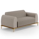 Ver imagem 1 de Sofá 210cm 3 Lugares Base Gold Molino D06 Linho C-370 Bege