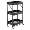Carrinho organizador Hong Kong cozinha escritório quarto 3 prateleiras - 1