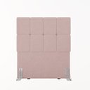 Ver imagem 3 de Cabeceira Solteiro 102cm Bouclé Estofada Design Moderno para Quarto Linea