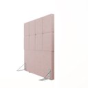 Ver imagem 5 de Cabeceira Solteiro 102cm Bouclé Estofada Design Moderno para Quarto Linea
