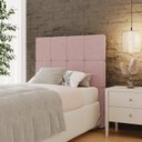Ver imagem 1 de Cabeceira Solteiro 102cm Bouclé Estofada Design Moderno para Quarto Linea