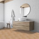 Ver imagem 1 de Kit 30 Placas Adesivas Revestimento Madeira Laminado - 60x15cm