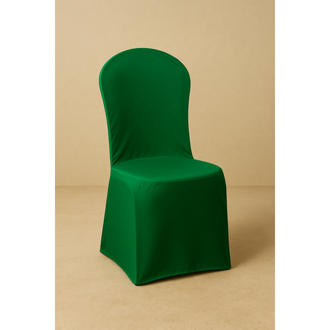 Capa Cadeira Plástico sem Braço, Bar, Restaurante e Eventos:verde Esmeralda