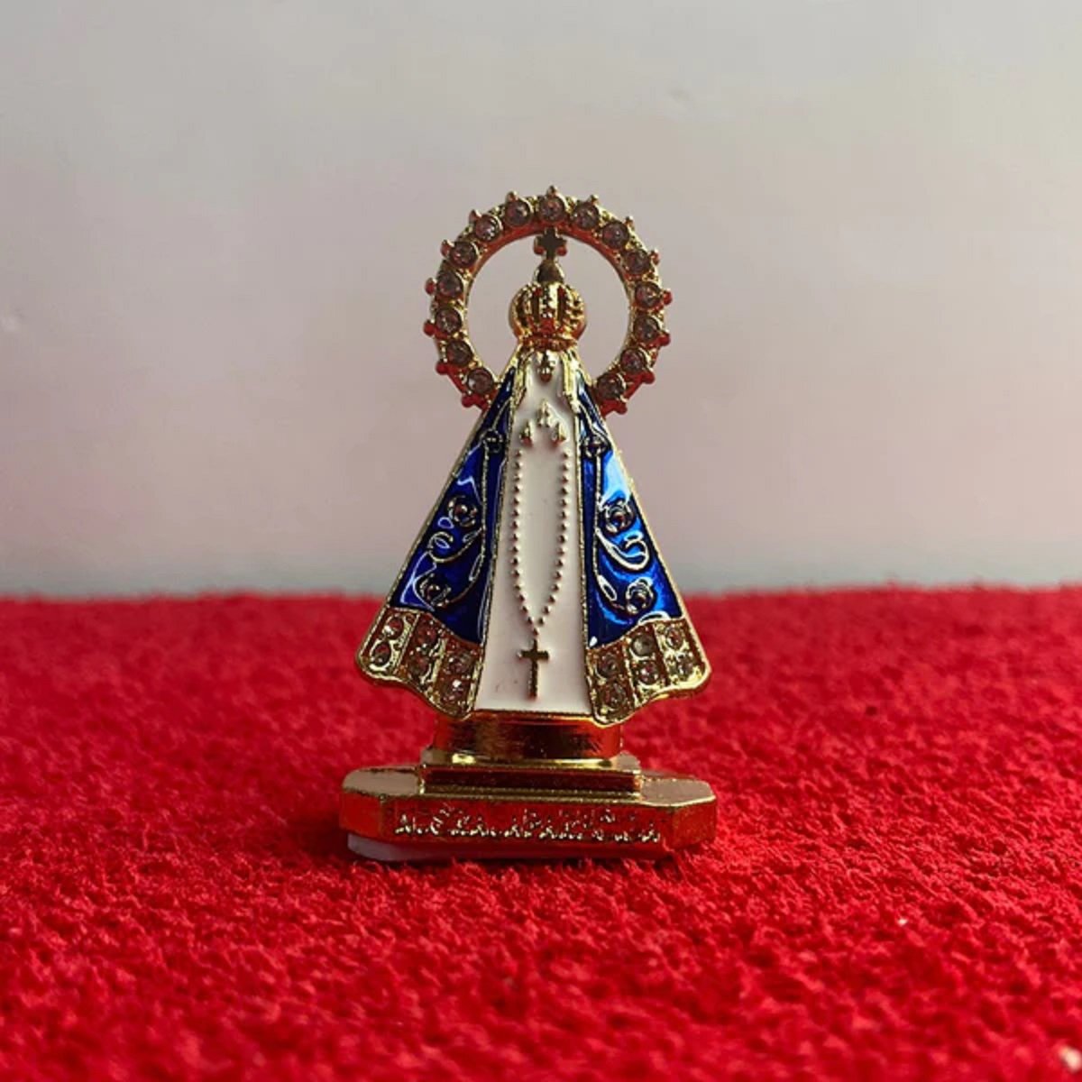 Imagem Mini Nossa Senhora Aparecida Carro Esplendor Strass - 4