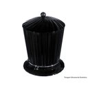 Ver imagem 1 de Lixeira Pia/wc C/tampa Plast Preto