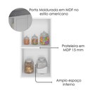 Ver imagem 4 de Armário Aéreo 41 Cm 1 Porta Unna Branco Poliman